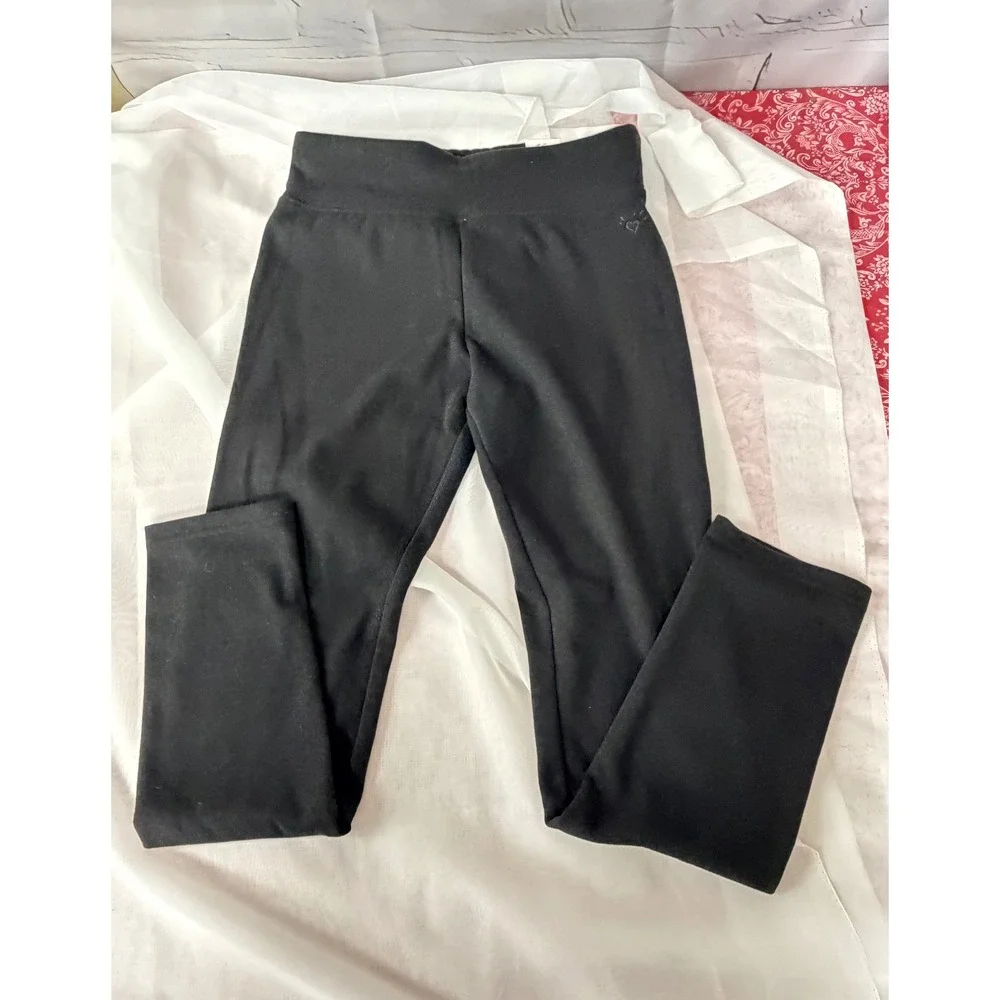 Justice Girls Black Full Length Leggings Plus Size 14/16 NWT